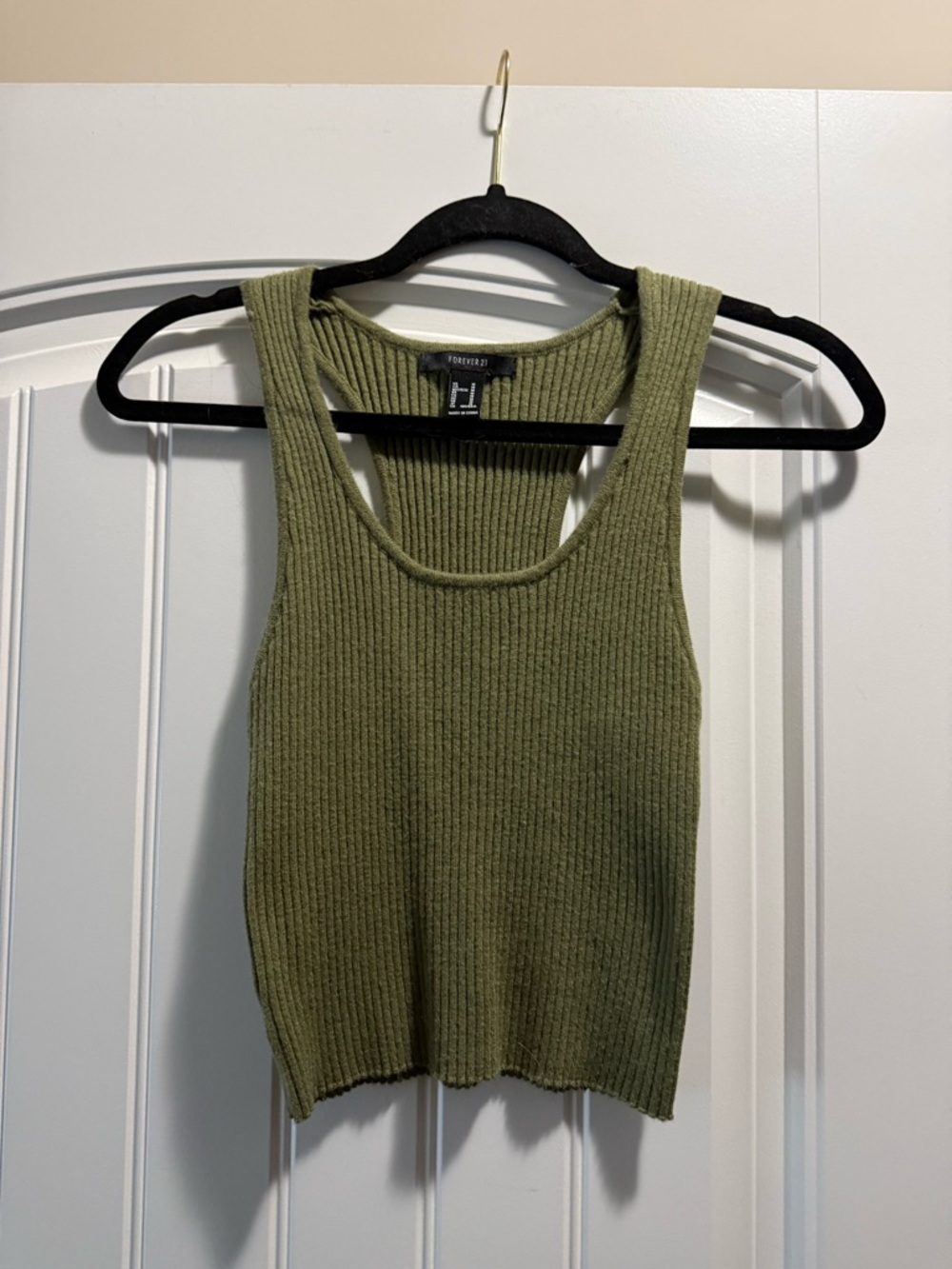 Forever 21 Olive Green Ribbed Tank